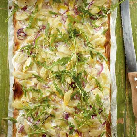 Spargel Flammkuchen Rezept Essen Und Trinken