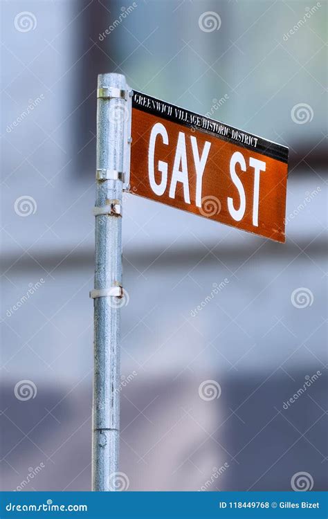 New York Gay Street Stock Photo Image Of Greenwich 118449768