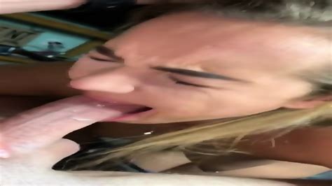 Petite Blonde Gets Throat Fucked