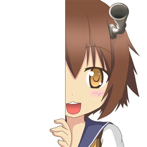 Safebooru 1girl 3 Brown Eyes Brown Hair Headgear Kantai Collection Looking At Viewer Nagineko