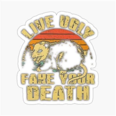 Opossum Live Laugh Love Sticker For Sale By DISAIN1SHOP Redbubble