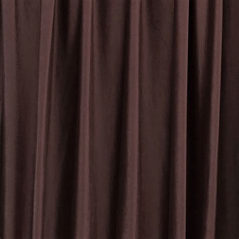 Fine Rich Chocolate Brown Velvet Curtain