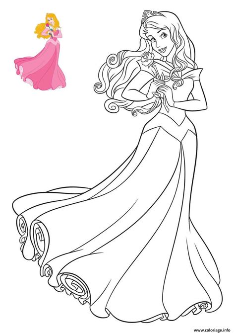 Coloriage Princesse Disney La Belle Au Bois Dormant JeColorie