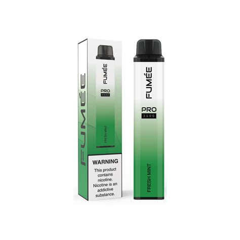 Fumee Pro 3500 Disposable Vape Fresh Mint Vape Bar Outlet