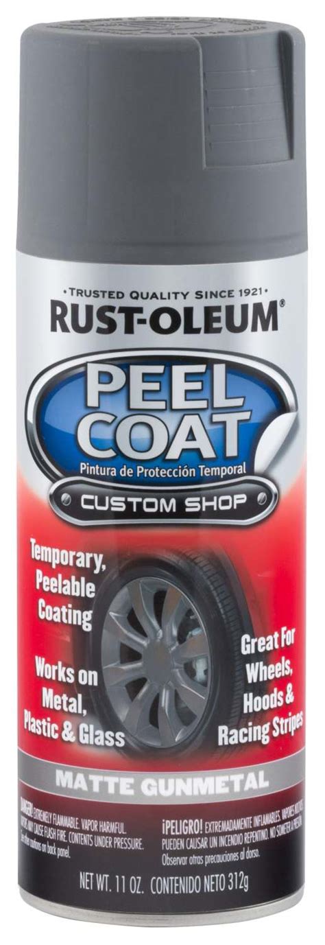 Rust Oleum Painters Touch 284312 11 Ounce Matte Gunmetal Peel Coat