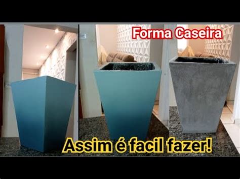 Como fazer Vaso Cerâmica e Cimento Forma caseira para Vaso de