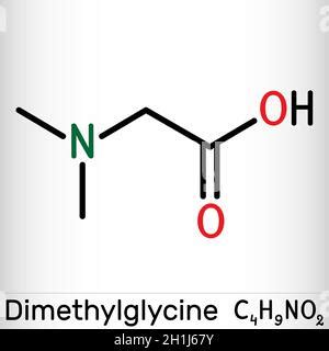 Glycin Aminos Ure Molek L Skelettstruktur Stock Vektorgrafik Alamy