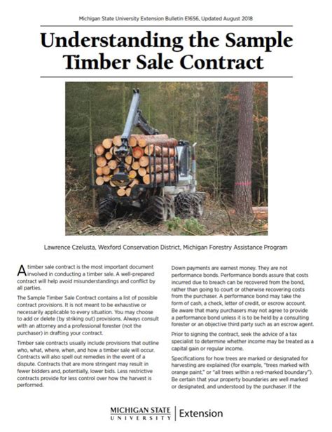 Free Printable Timber Contract Printable Templates