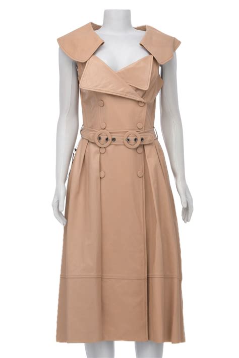 Andrea Bogosian Vestido Nude Couro TROC