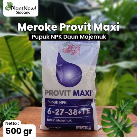 Jual Pupuk Buah Meroke NPK PROVIT MAXI 500gram Shopee Indonesia