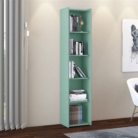 Estante Livreiro Multiuso 05 Nichos 40 Cm Esm 206 Oliva Movelbento