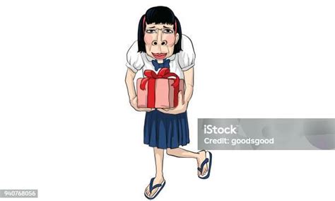 woman act cartoon  sticker vector stock illustration