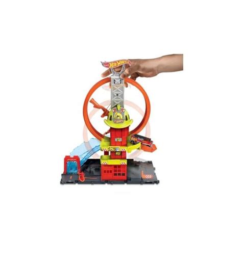 Mattel Hot Wheels City Super Loop Fire Station Hkx Toys