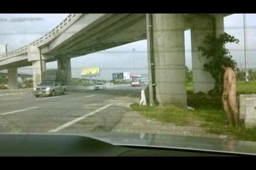 The Exhibtionist Naked And Jerk Off On Motorway Xhamster
