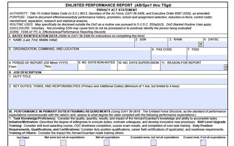 Fillable Af Form 910 Printable Forms Free Online