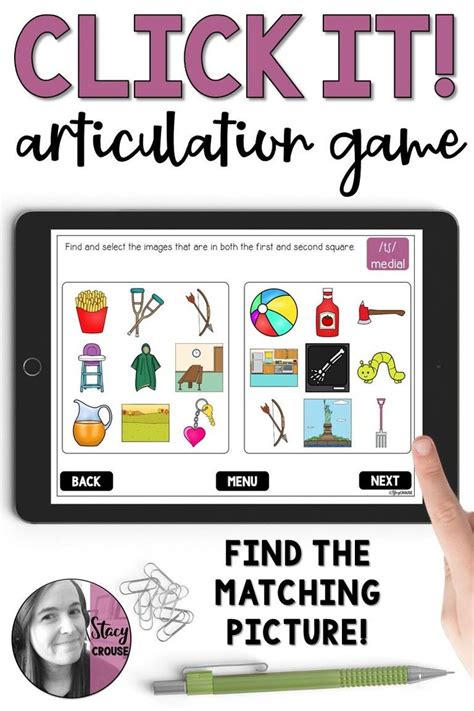 Click It Articulation Game Boom Cards™ Speech Therapy Materials