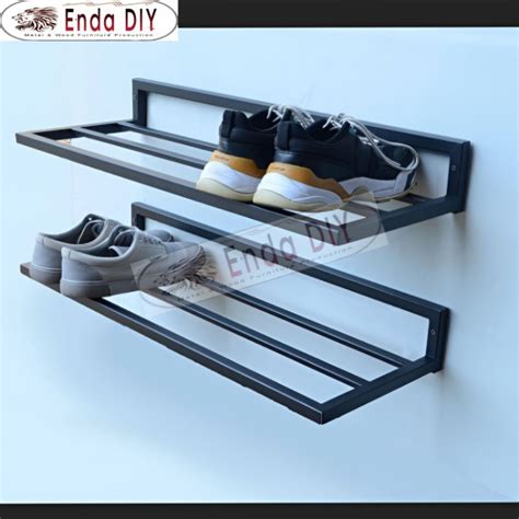 Jual Rak Sepatu Besi Minimalis Tempel Dinding Shopee Indonesia