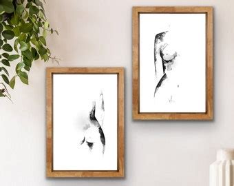 Nude Stencil Art Etsy