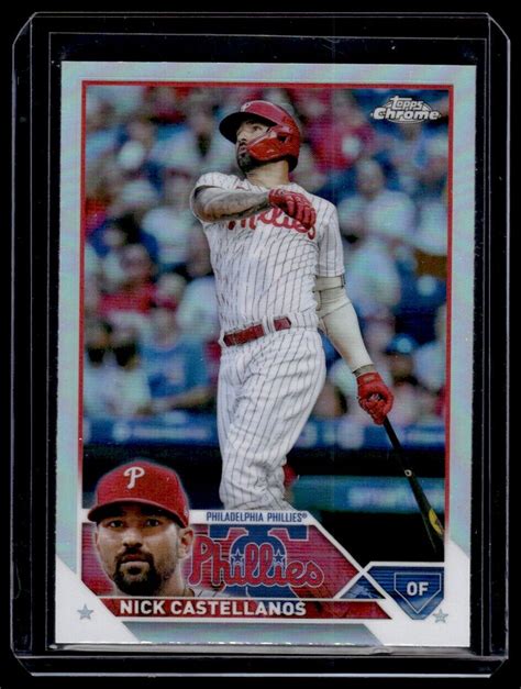 Topps Chrome Refractor Nick Castellanos Philadelphia Phillies