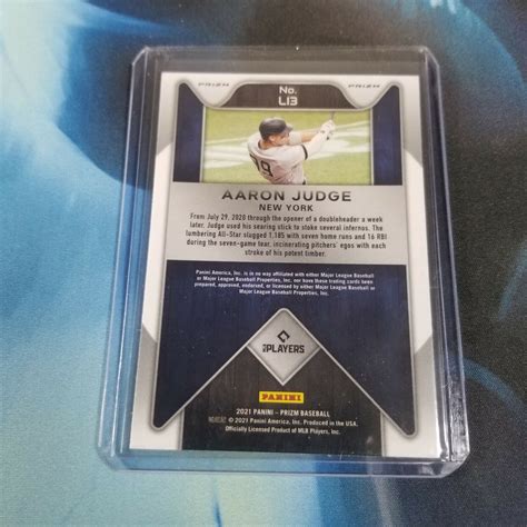 2021 Panini Prizm Aaron Judge Lumber Inc Silver Prizm Li3 New York Yankees Nm M Ebay