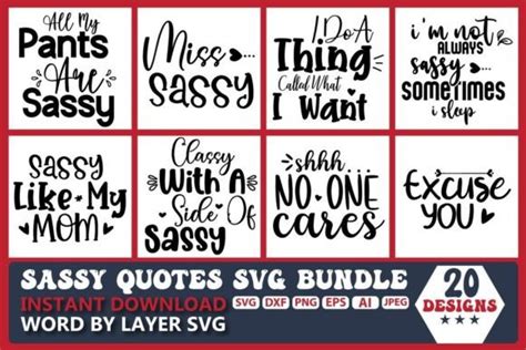 Sassy Quotes Svg Bundle Bundle · Creative Fabrica