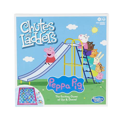 Buy Hasbro Gaming Chutes and Ladders: Peppa Pig Edition Preschool Board ...