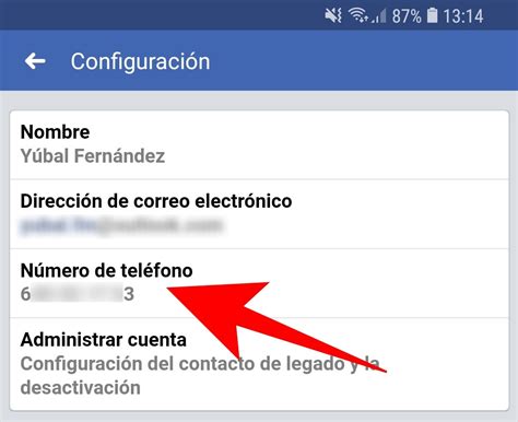 Cómo eliminar tu número de teléfono de Facebook