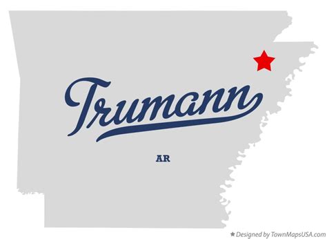 Map of Trumann, AR, Arkansas