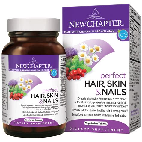 New Chapter Perfect Hair Skin and Nails Vitamins with Fermented Biotin