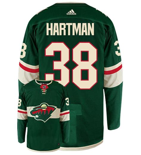 Ryan Hartman Jersey | Minnesota Wild Jersey adidas Green Authentic ...