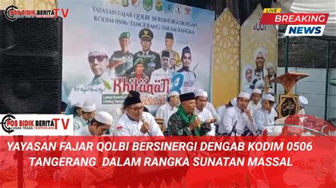 Yayasan Fajar Qolbi Bersinergi Dengan Kodim Tangerang Dalam