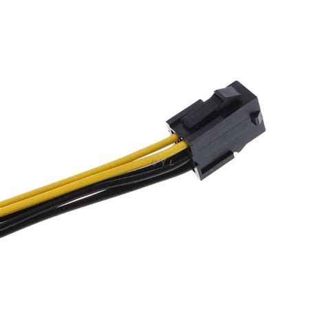 Pci Express Pcie Schwarz Rot 6 Pin Zu 8 Polig Grafikkarte Adapter Kabel 10cm T Ebay