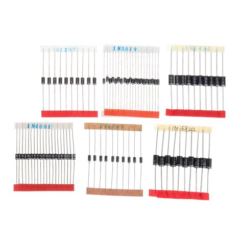 200pcs Fast Switching Schottky Diode Assorted Kit 1n4001 1n4004 1n4007