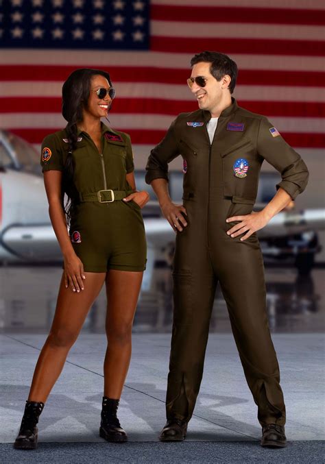 Top Gun Womens Flight Suit Romper Costume Top Gun Costumes