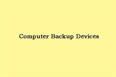 Computer Backup Devices & How to Back up Data to Them