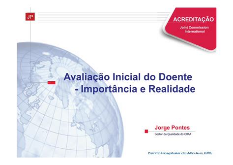 PDF Avaliação Inicial do Doente Importância e Realidade PDF