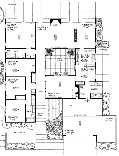 Atrium House Floor Plans - floorplans.click