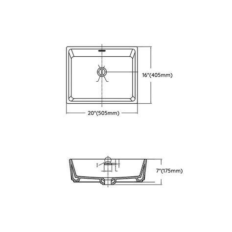 Classic Trough Bathroom Sink Solid Color Trough Sink with Overflow(Not ...