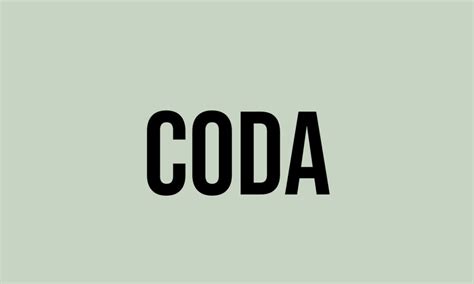 What Does Coda Mean? - Meaning, Uses and More - FluentSlang