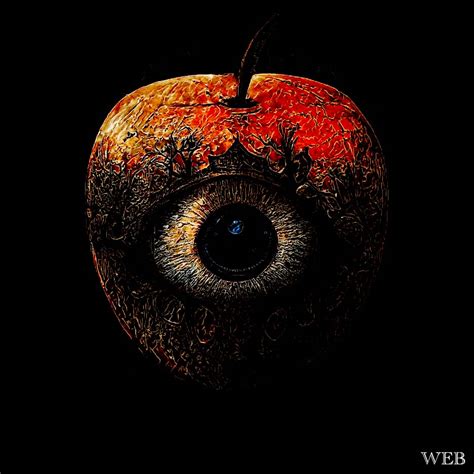 Eye of my Apple, digital, 2022 : r/Art