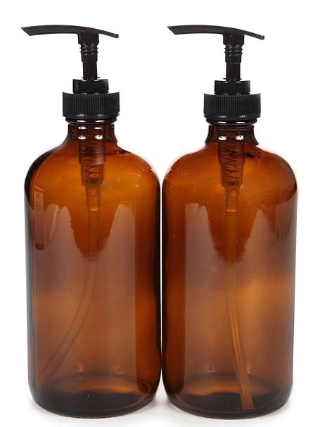 Amazon Vivaplex Large Oz Empty Amber Glass Bottles With