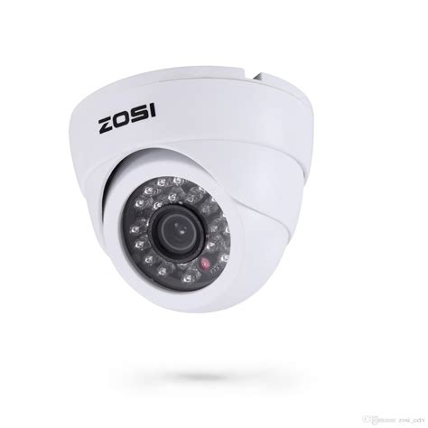 ZOSI CCTV camera HD 1/3" color CMOS 700TVL 4.6mm lens 24 IR leds Indoor ...