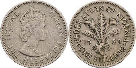 Nigeria 1 Shilling 1959 Ss MA Shops