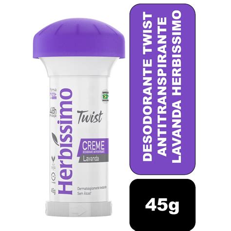 Desodorante Twist Antitranspirante Lavanda Herbissimo 45g Shopee Brasil