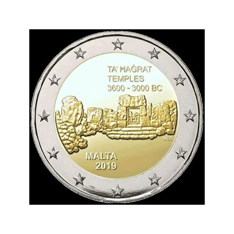 Euro Malta Ta Hagrat Pr Historische St Tten Maltas Unc A