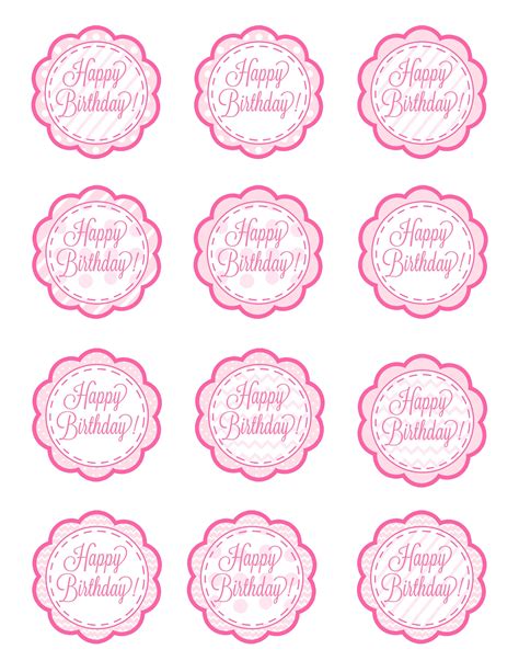 Free Printable Christening Cupcake Topper Template