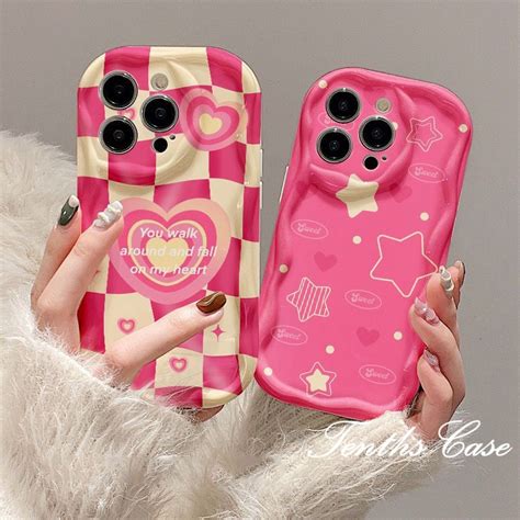 เคสโทรศัพท์มือถือ ขอบโค้ง ลายดาว 3d สีชมพู สําหรับ Oppo A38 A18 A58 A98