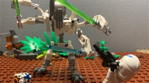 The Wrath Of General Grievous Lego Stop Motion Animation Youtube