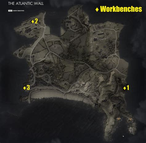 Atlantic Wall Workbench Locations Sniper Elite 5