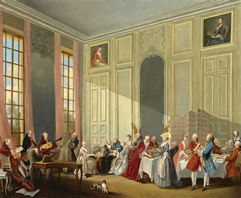 Mozart Giving A Concert In The Salon Des Quatre Glaces Au Palais